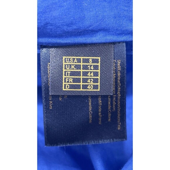 Brooks Brothers Dress Womens 8 Blue White Maxi Cotton - Picture 3 of 14